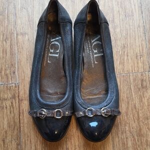 AGL Women's Black Ballet Flats